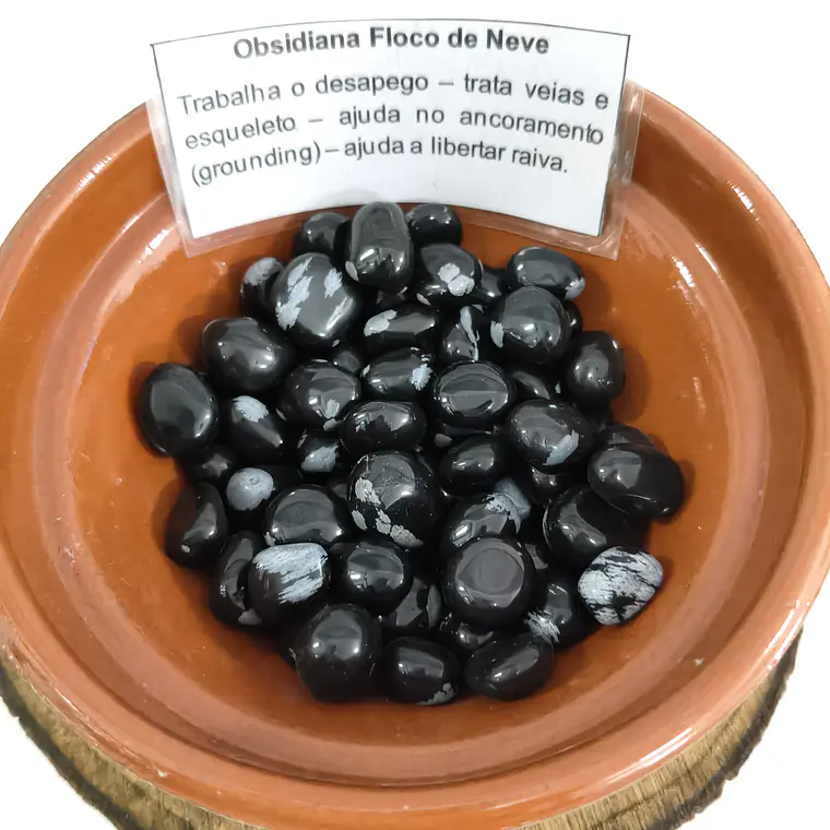 Obsidiana Floco de Neve 1
