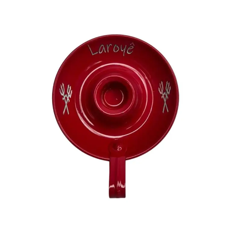 Castiçal Para 1 Vela Exu & Pomba Gira | Vermelho 1