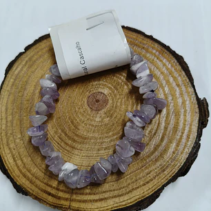 Pulseira de Ametista Chevron (Chips)