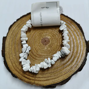 Pulseira de Howlite (Chips)