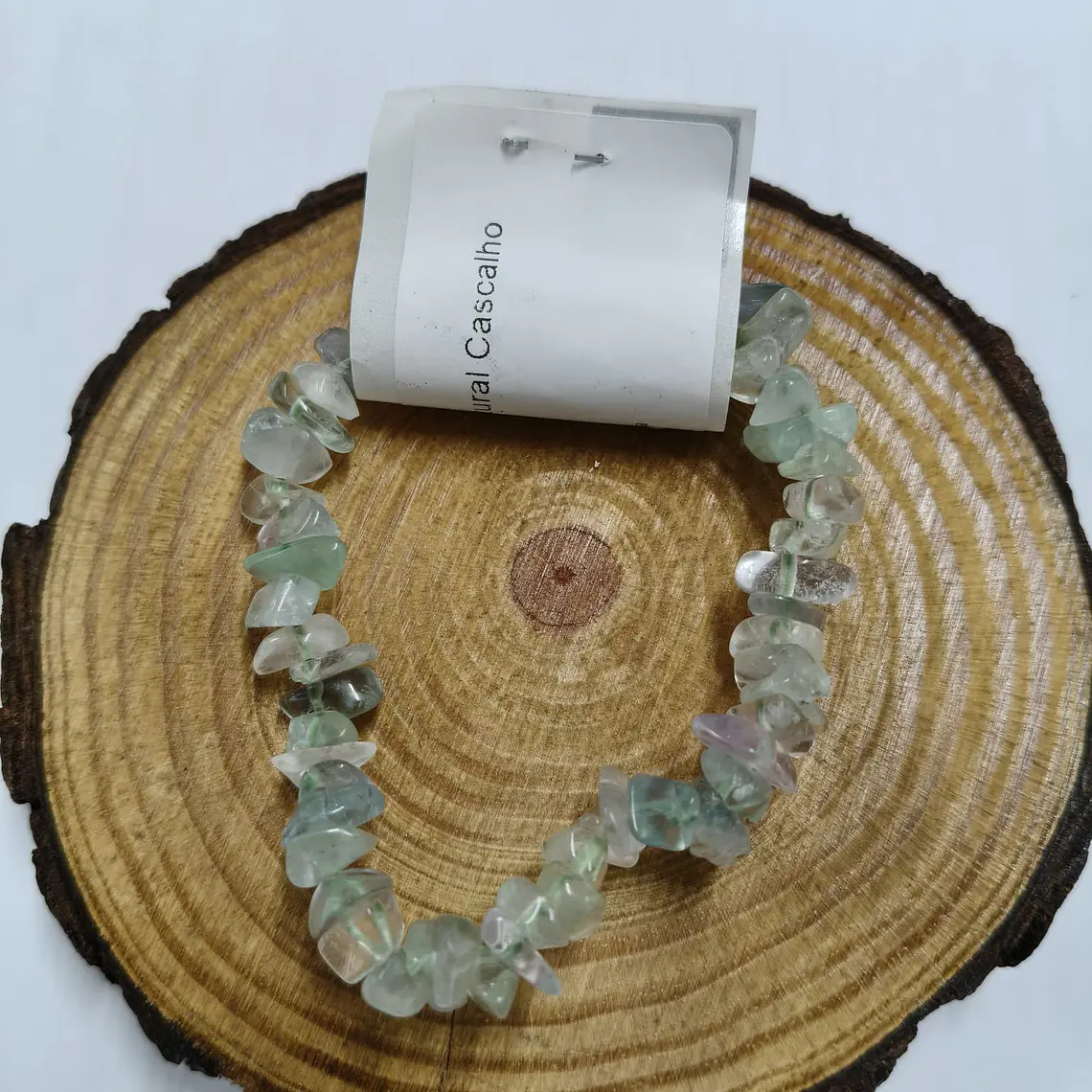 Pulseira de Fluorite Arco-íris (Chips) 1