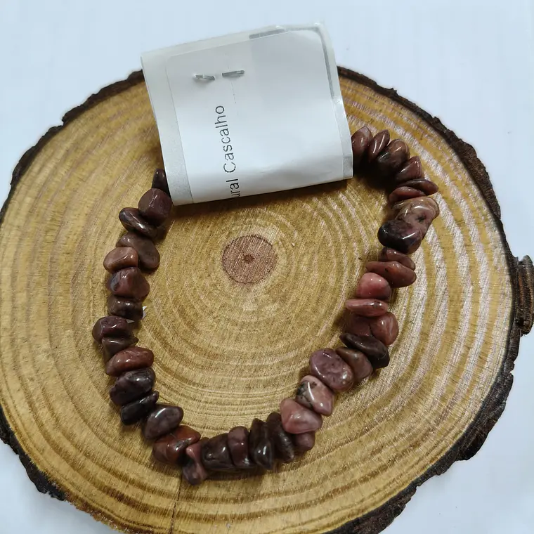 Pulseira de Rodonite (Chips) 1