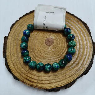 Pulseira de Azurite com Malaquite (Esferas)
