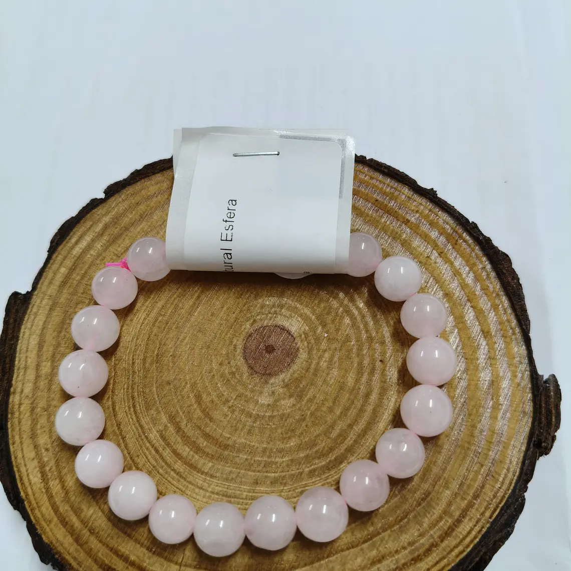 Pulseira de Quartzo Rosa (Esferas) 1