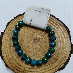 Pulseira de Crisocola (Esferas)