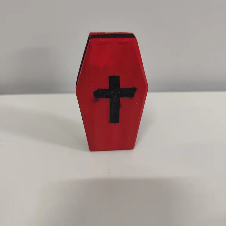 Caixão de madeira | vermelho 1