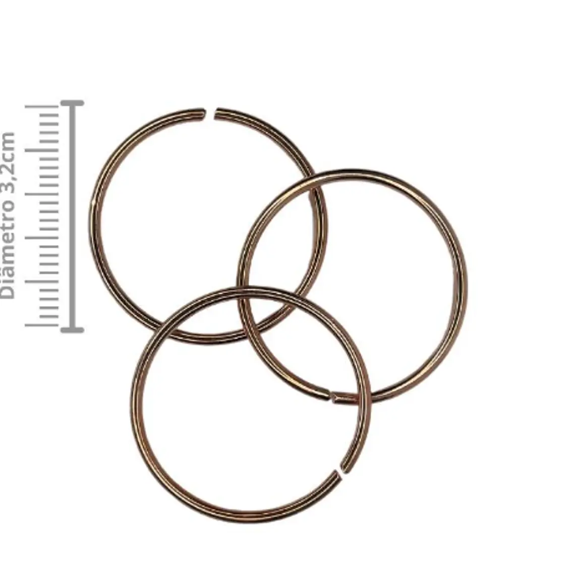 Idé liso | Idezinho pequeno | Cobre | diâmetro ⌀ 3,2 cm 1