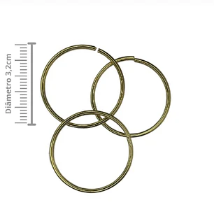 Idé liso | Idezinho pequeno | Dourado | diâmetro ⌀ 3,2 cm