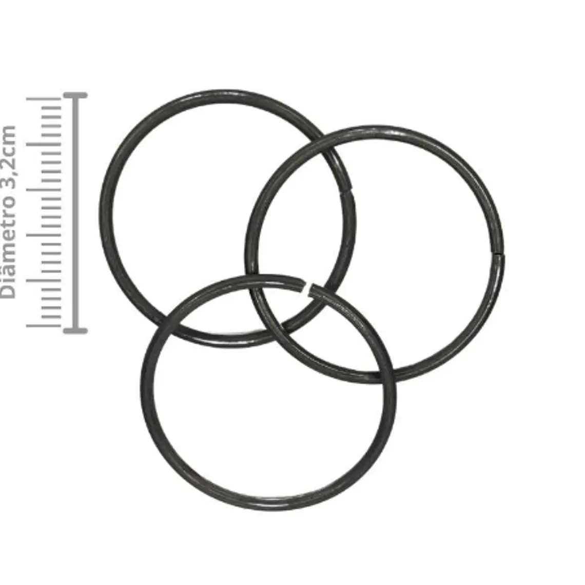 Idé liso | Idezinho pequeno | Ferro | diâmetro ⌀ 3,2 cm 1