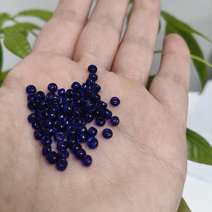 Missanga | Azul vidrado | 4mm