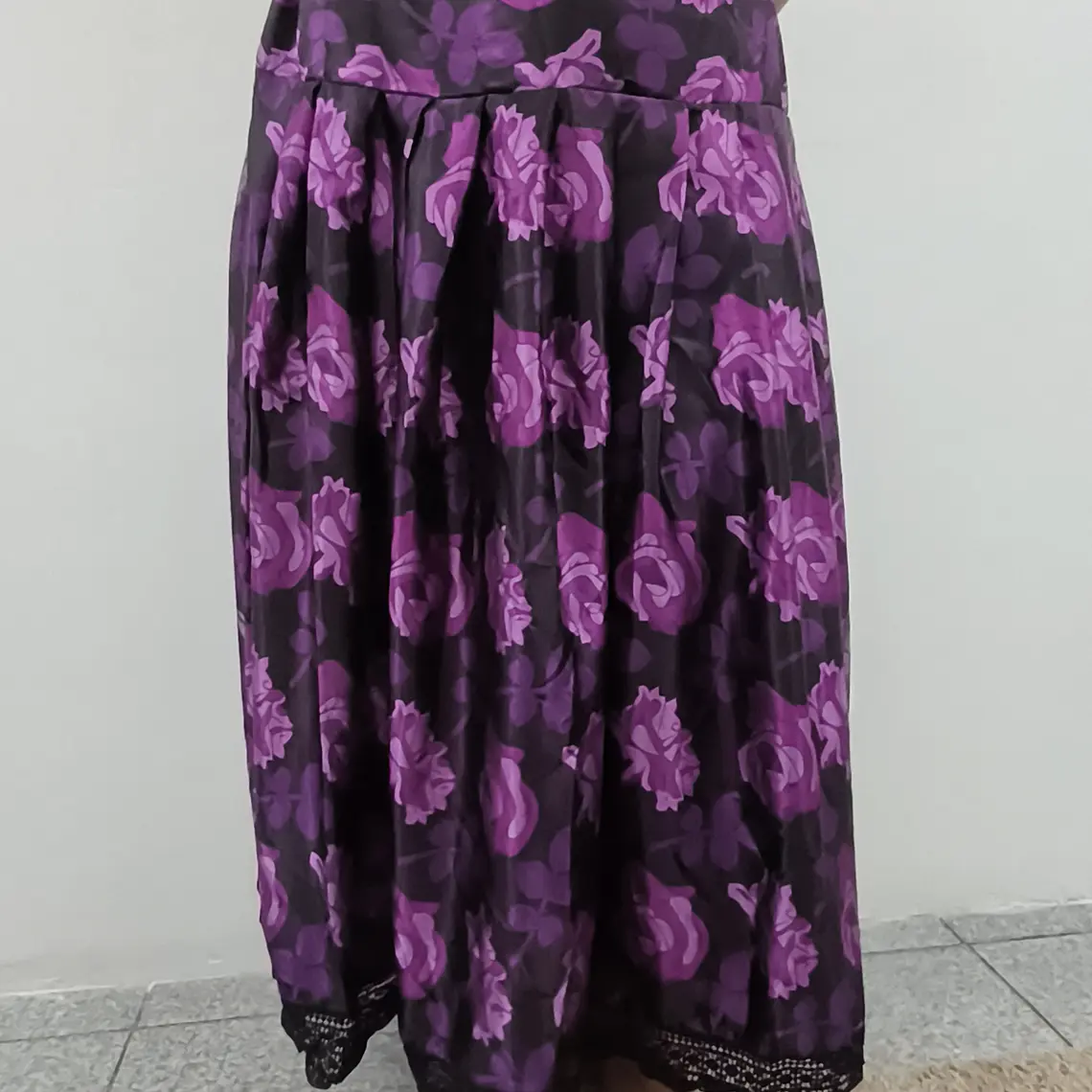 Conjunto de Roupa de Pomba Gira | Roxo e Preto 1