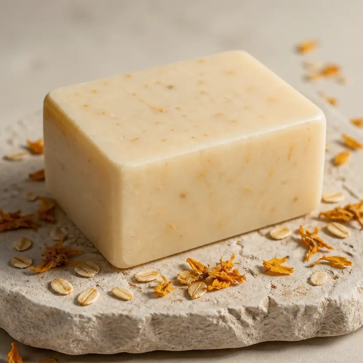 Jabón Botánico de Avena y Caléndula — 120 g 1