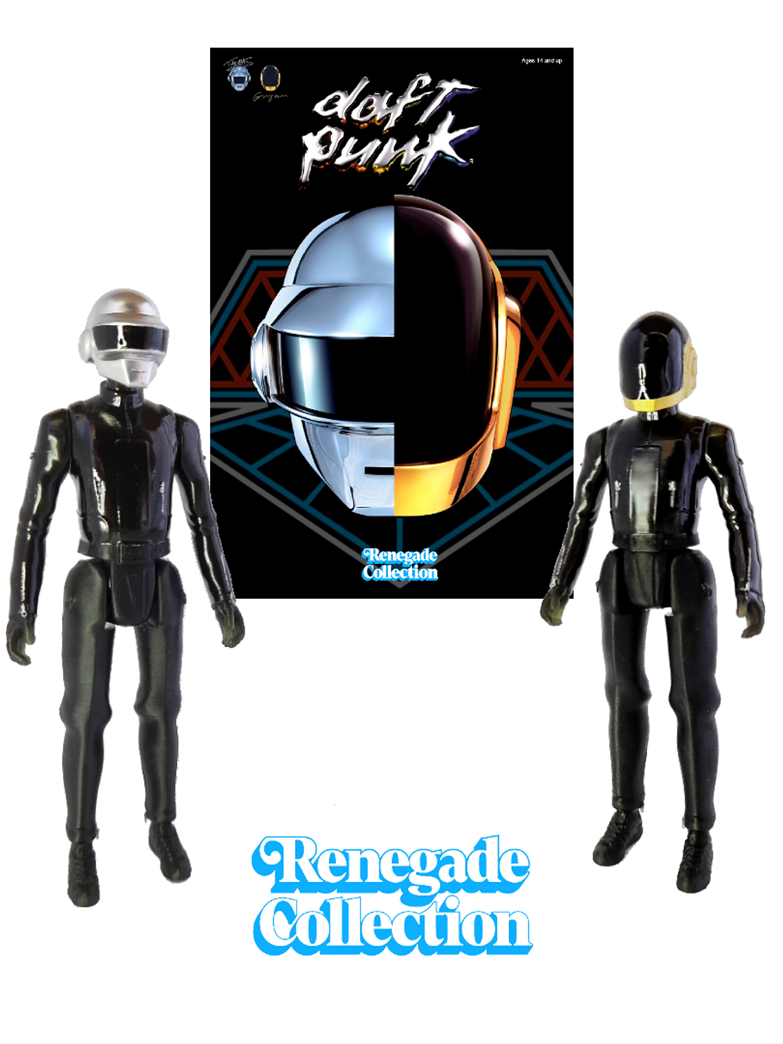 Daft Punk Action Figures Retro Articuladas 2da Versión 1