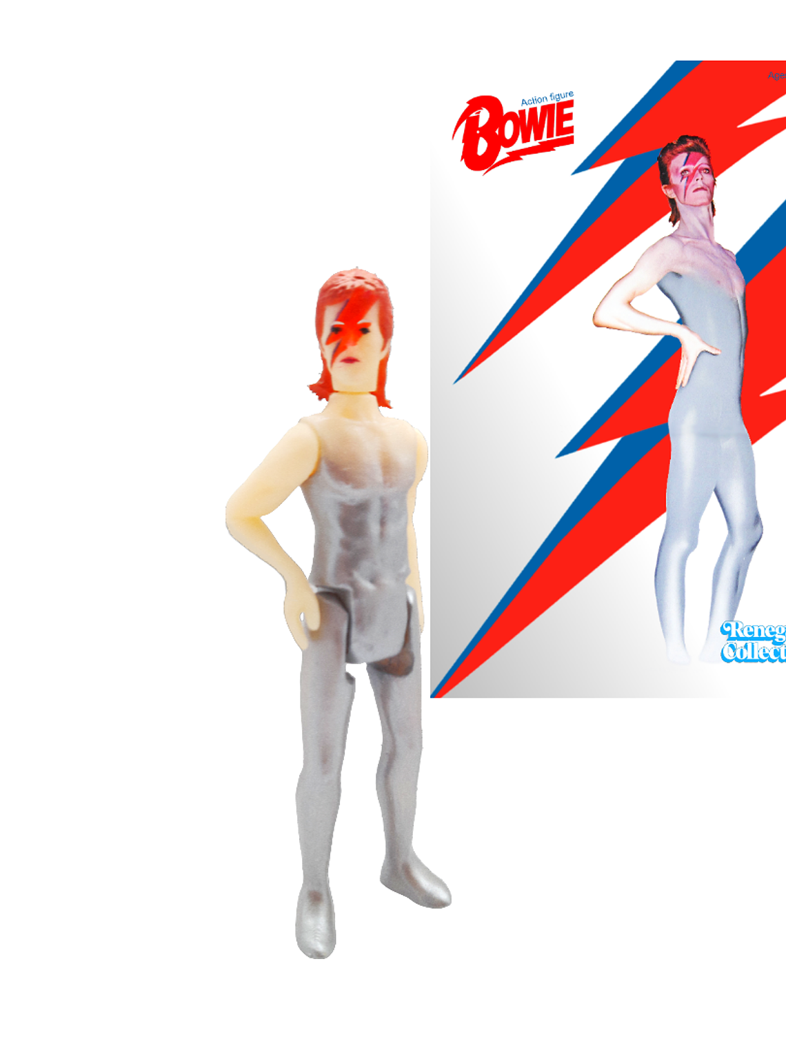 David Bowie Action Figure Estilo Retro Articulado 1