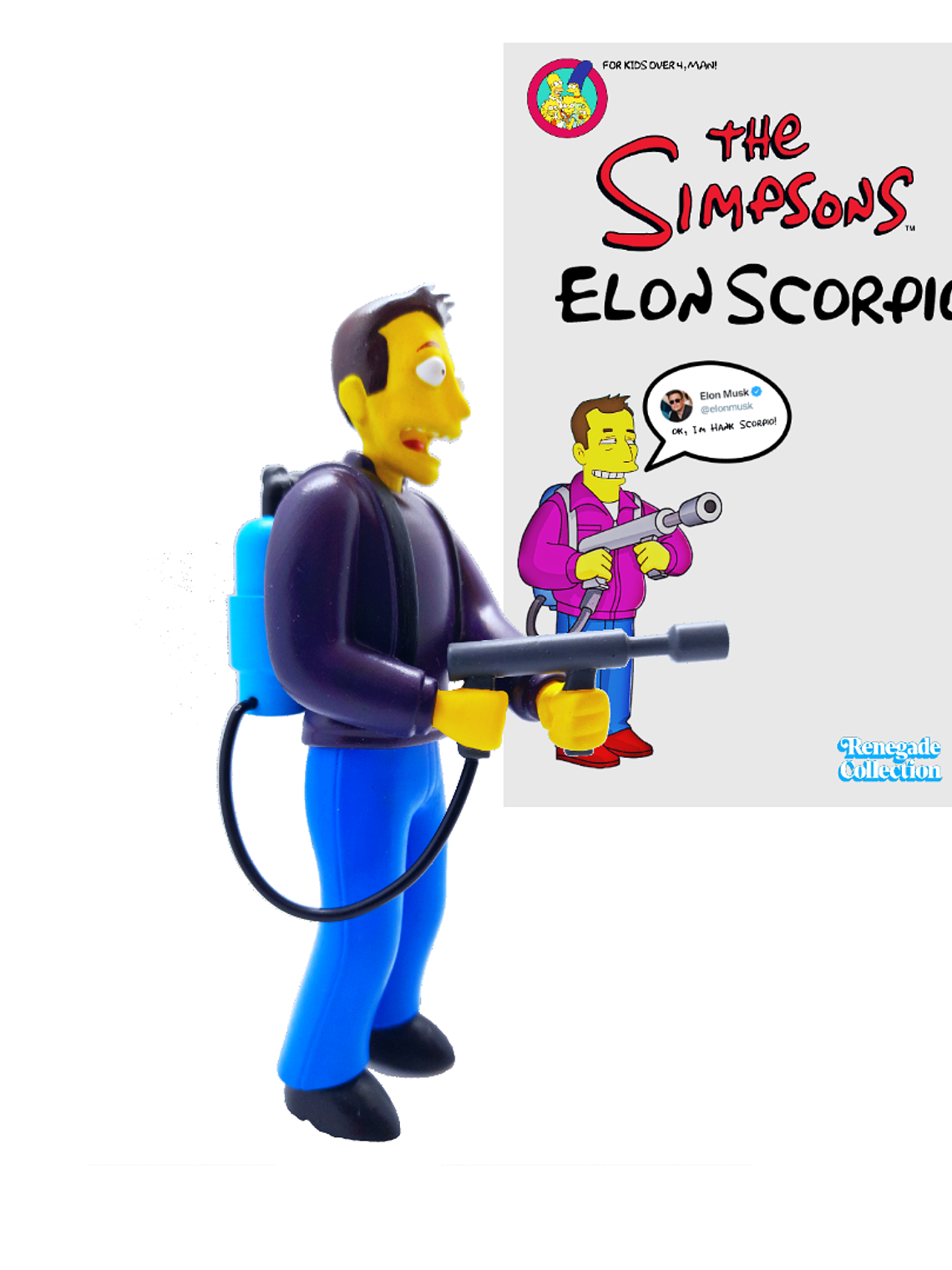 Figura del Supervillano Elon Scorpio (Elon Musk) Los Simpsons 2