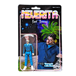 Neverita Bad Bunny Action Figure estilo Retro