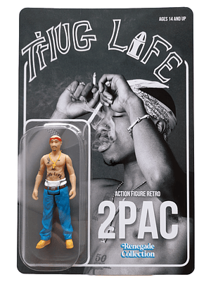 Tupac Amaru Shakur Action Figure estilo Retro