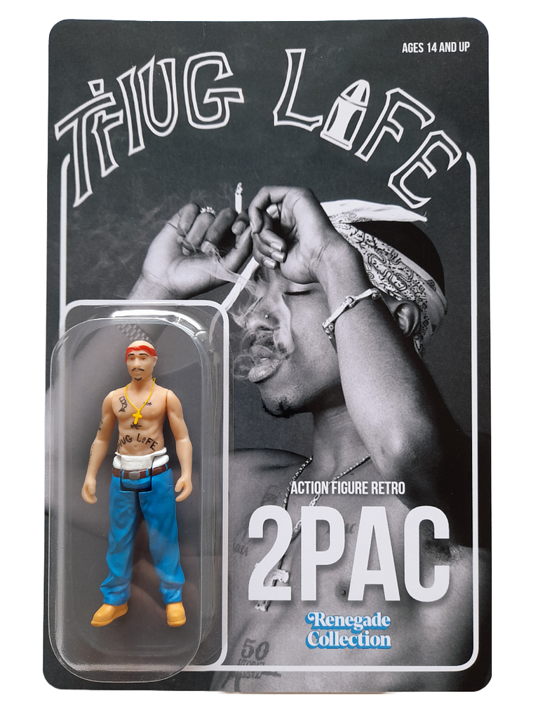 Tupac Amaru Shakur Action Figure estilo Retro 1