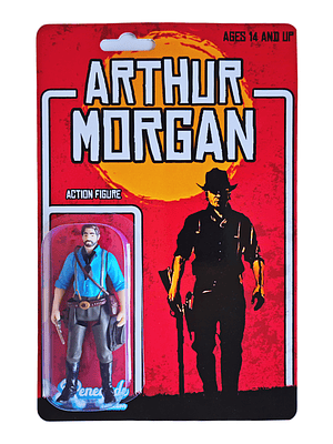 Arthur Morgan Action Figure estilo Retro Articulado