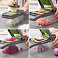 PICADORA DE VEGETALES 14PCS - thumbnail 1