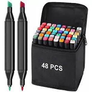 MARCADOR DOBLE PUNTA 48 COLORES
