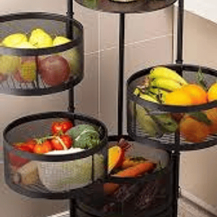 CARRO ORG. REDONDO 4 NIVELES TAMAÑO: 31X31X75 