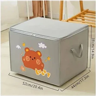 CAJA ORG. ALMACENAMIENTO DE TELA 52X44X38CM