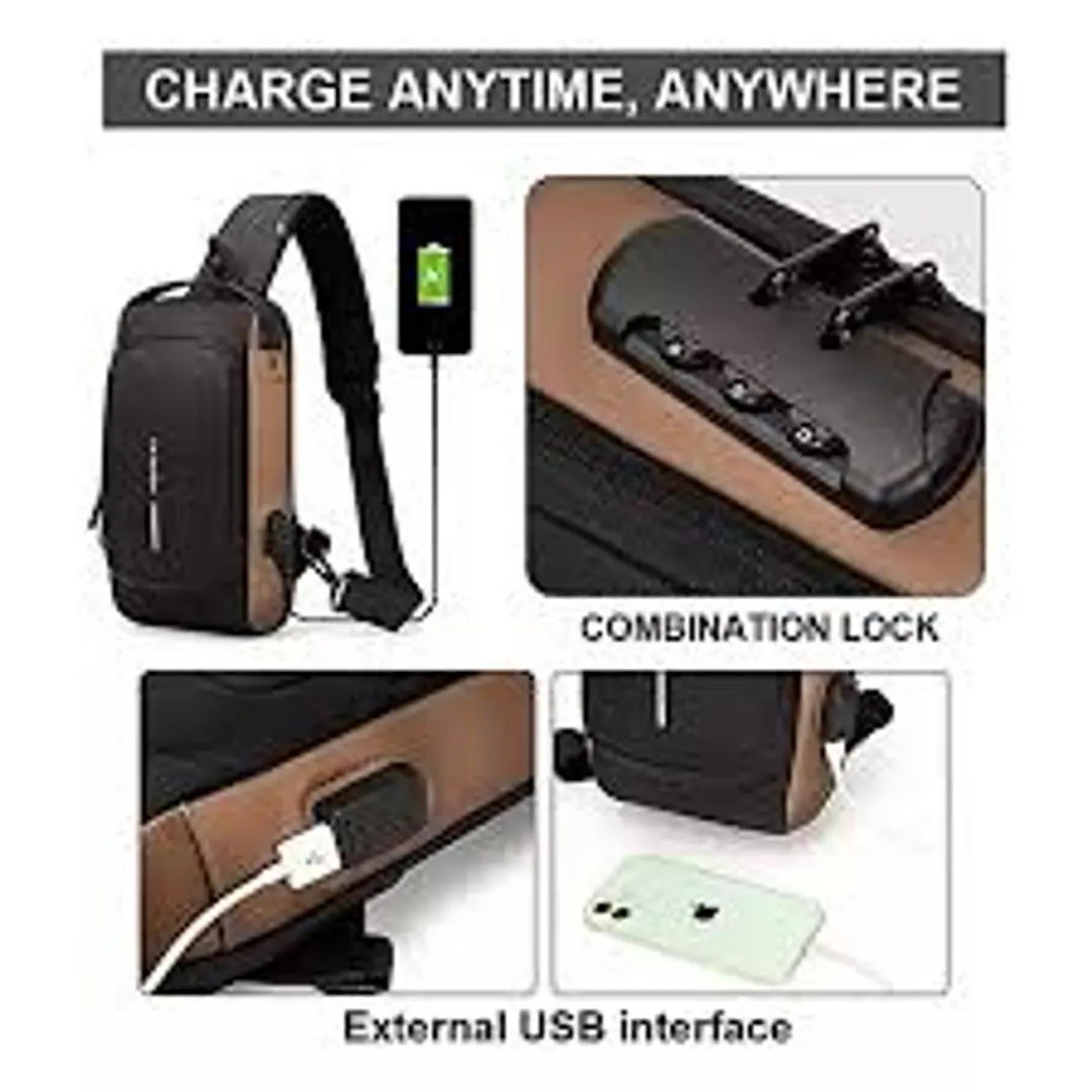 MOCHILA BANDOLERA CLAVE SEGURIDAD Y USB 1