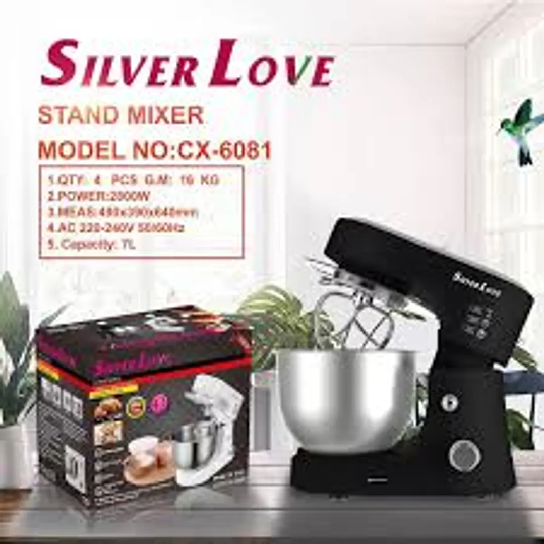 BATIDORA PEDESTAL 7Lt 2800W CX-6081 SILVER LOVE 1