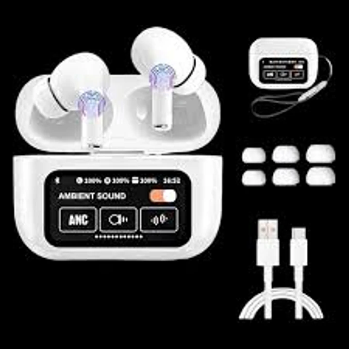 AUDIFONOS BLUETOOTH CON PANTALLA TACTIL ANC/ENC 3