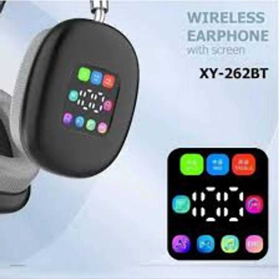 AUDIFONOS XY-262BT CON PANTALLA DIGITAL 4