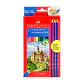 LAPIZ COLORES 12u + 3 LAPIZ GRAFITO FABER CASTELL 15 PCS  - Miniatura 1
