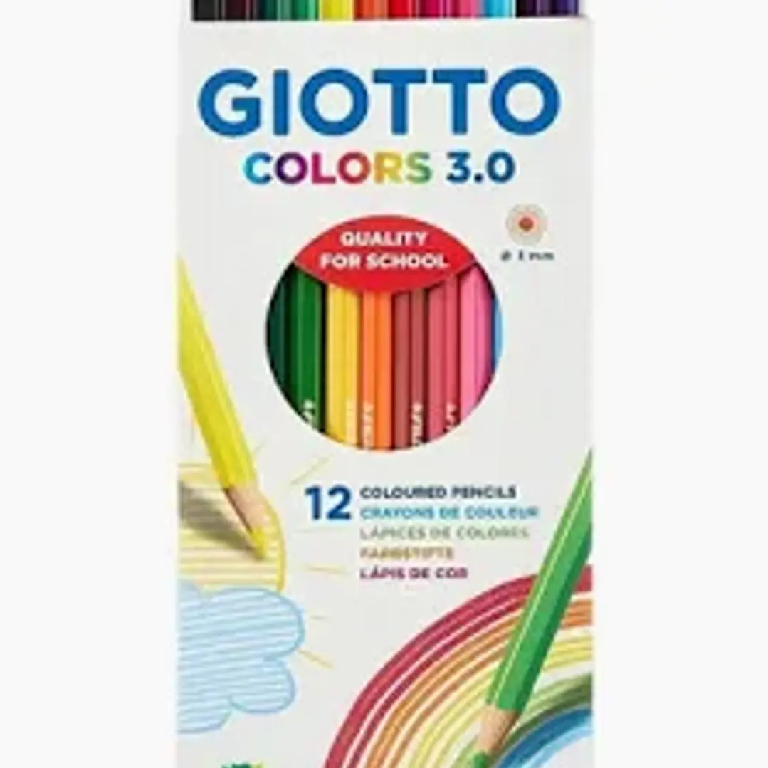 LAPICES COLORES GIOTTO 3.0  12PCS 1