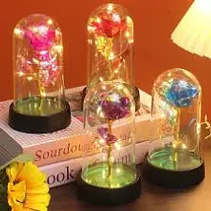 CUPULA ROSAS C/LUZ LED