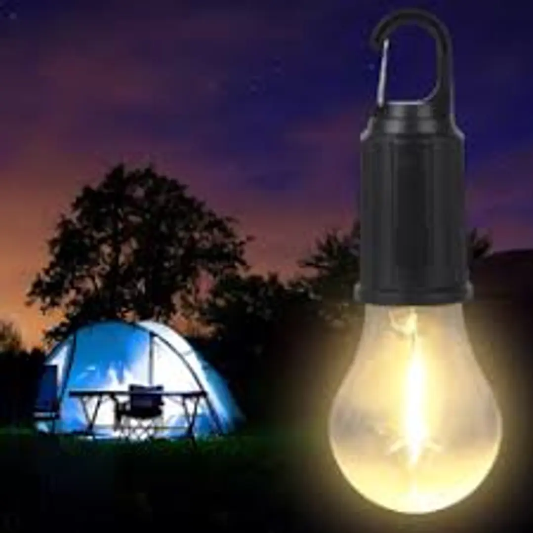 LAMPARA TIPO AMPOLLETA LED CAMPING RECARGABLE. 3