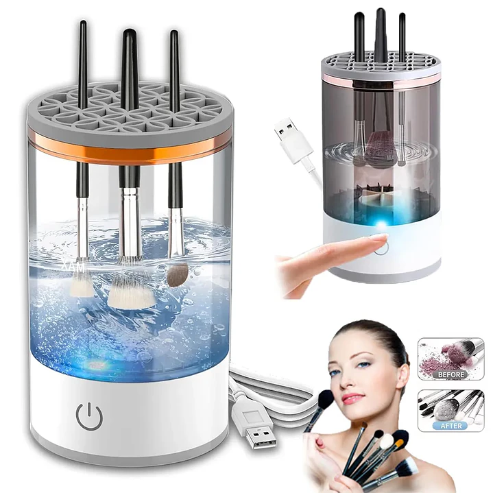 LIMPIADOR DE BROCHA MAQUILLAJE ELECTRICA 5