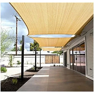 MALLA PARASOL 3x5mt  BEIGE RECTANGULAR