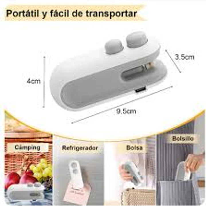 MINI SELLADORA DE BOLSAS RECARGABLE 3
