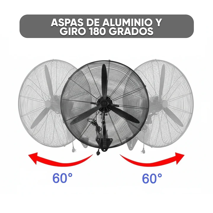 VENTILADOR 3 ASPAS INDUSTRIAL GRANDE 3