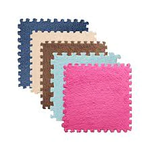 SET ALFOMBRA GOMA EVA PELUDA 10PCS