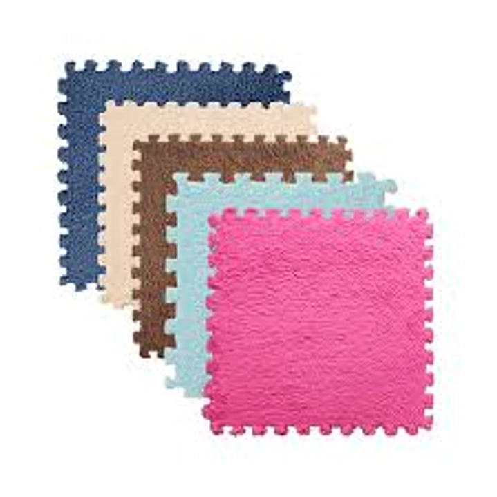 SET ALFOMBRA GOMA EVA PELUDA 10PCS 1
