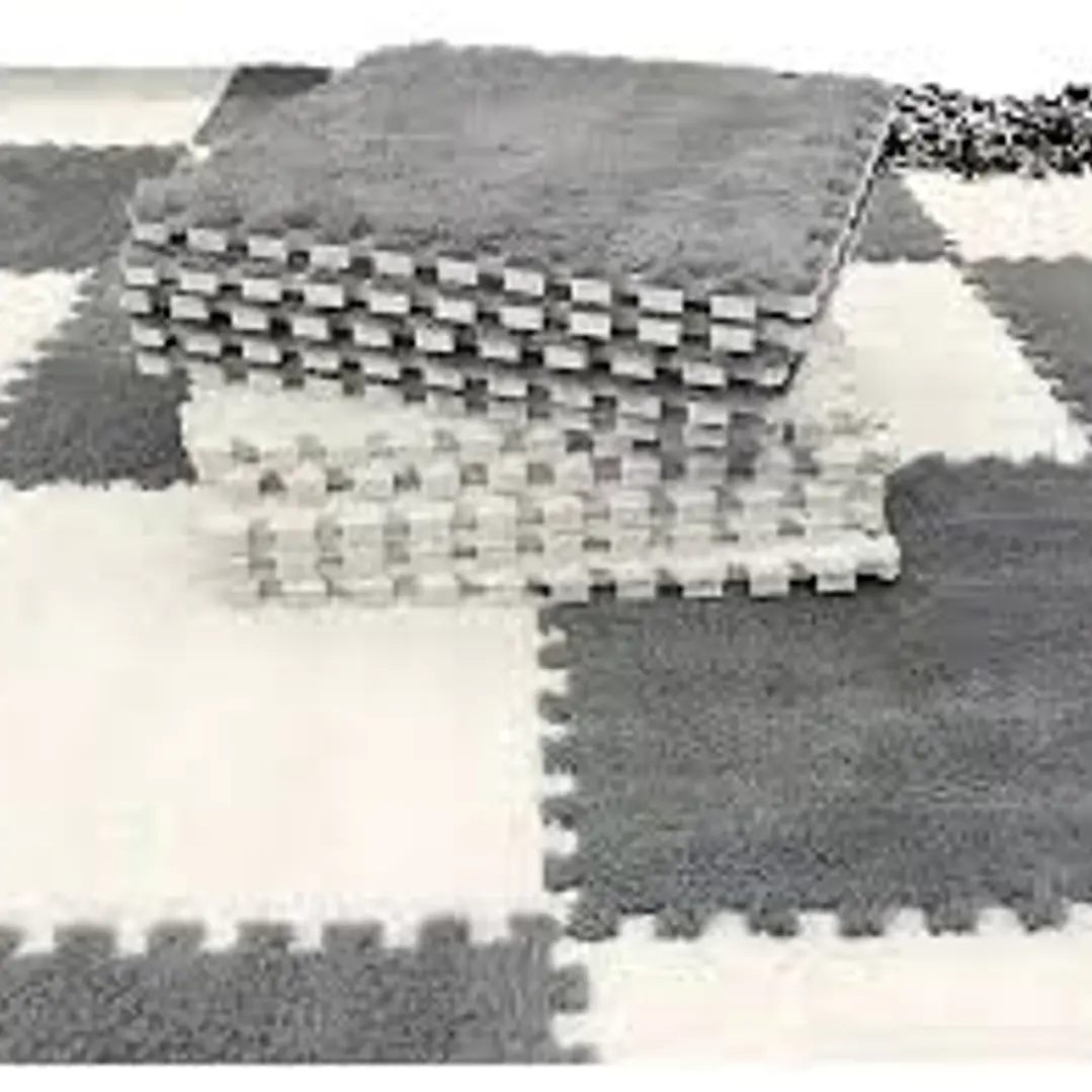 SET ALFOMBRA GOMA EVA PELUDA 10PCS 4