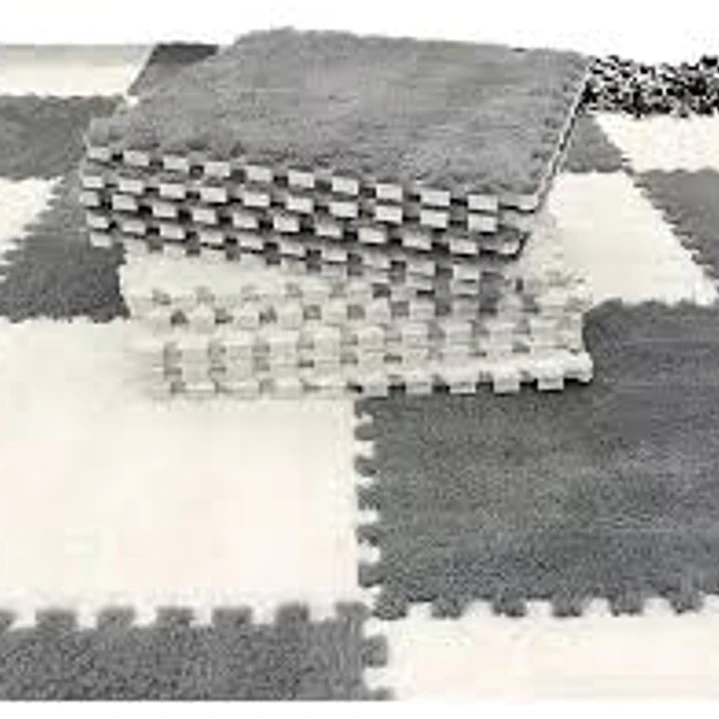 SET ALFOMBRA GOMA EVA PELUDA 10PCS 4