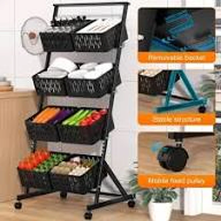 ORGANIZADOR DE VERDURAS 4 NIVELES 8 CANASTOS 2