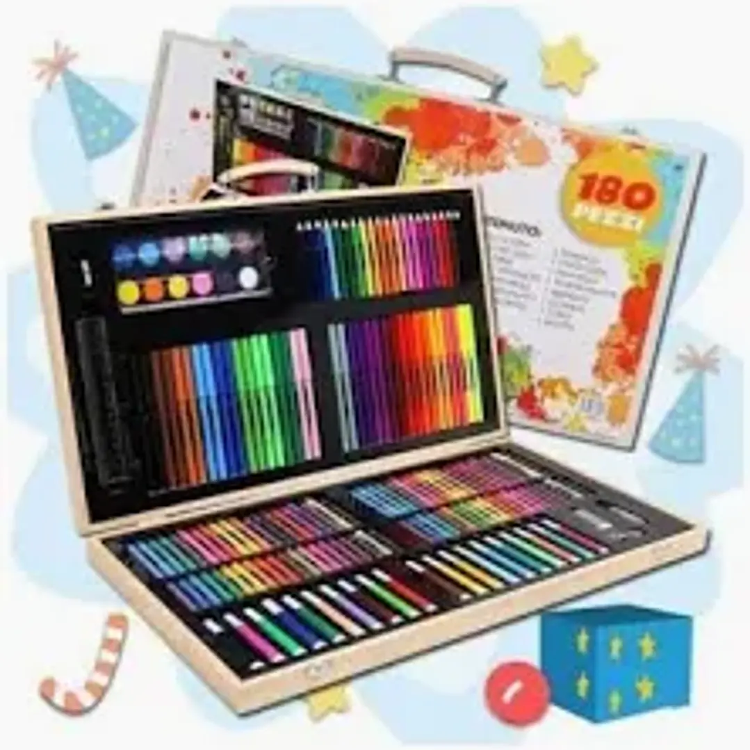 MALETA DE ARTE MADERA 180 PCS 1