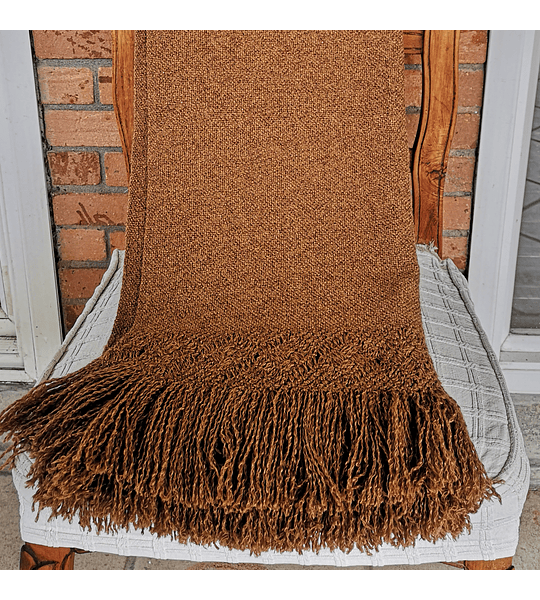 Manta Lana Macramé Vicuña 60x240