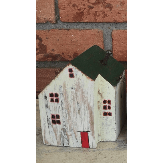 Casita 8x12cm Techo Verde