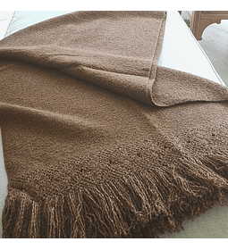 Manta Lana Macramé Vicuña 60x240