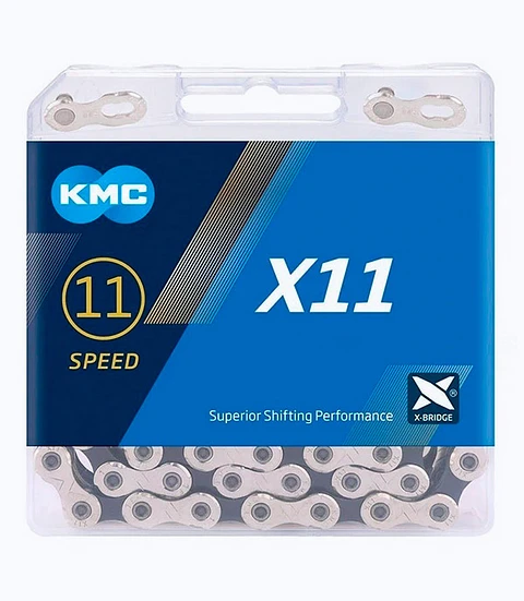 Cadena KMC X11 Balck Silver