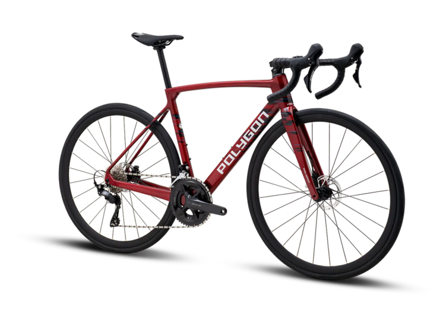 BICICLETA POLYGON RUTA STRATTOS S7D RED / BLACK 1